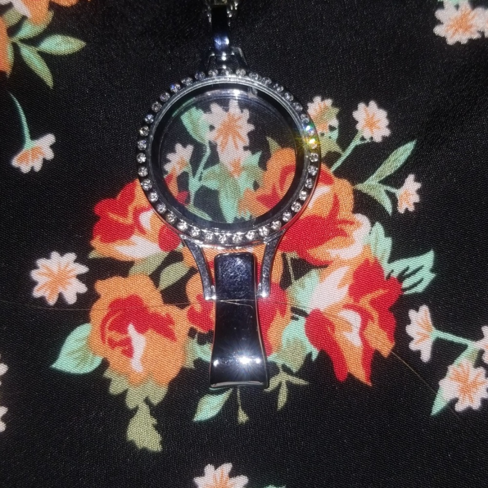 Origami Owl Necklace with Badge clip